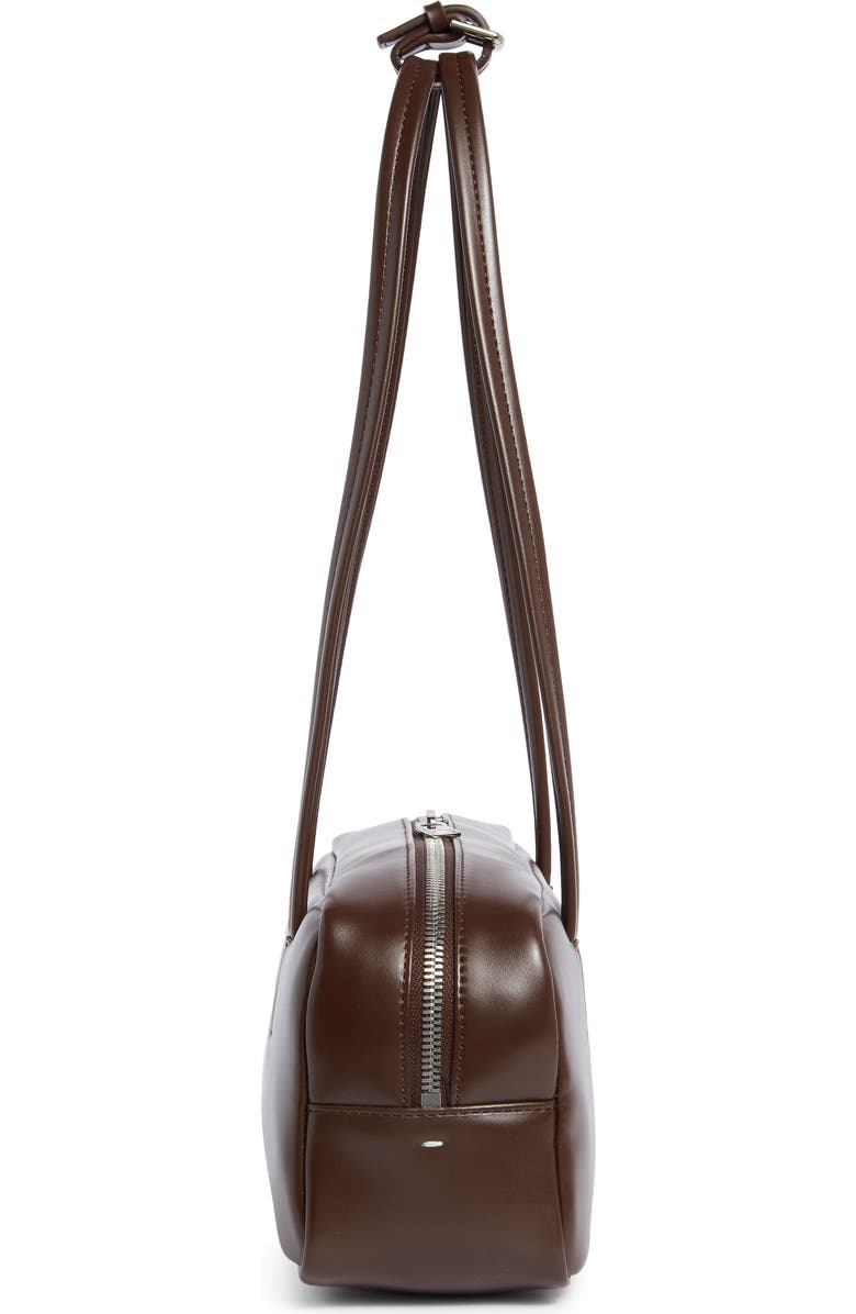 Stand Oil More Faux Leather Baguette Bag, Alternate, color, Marron