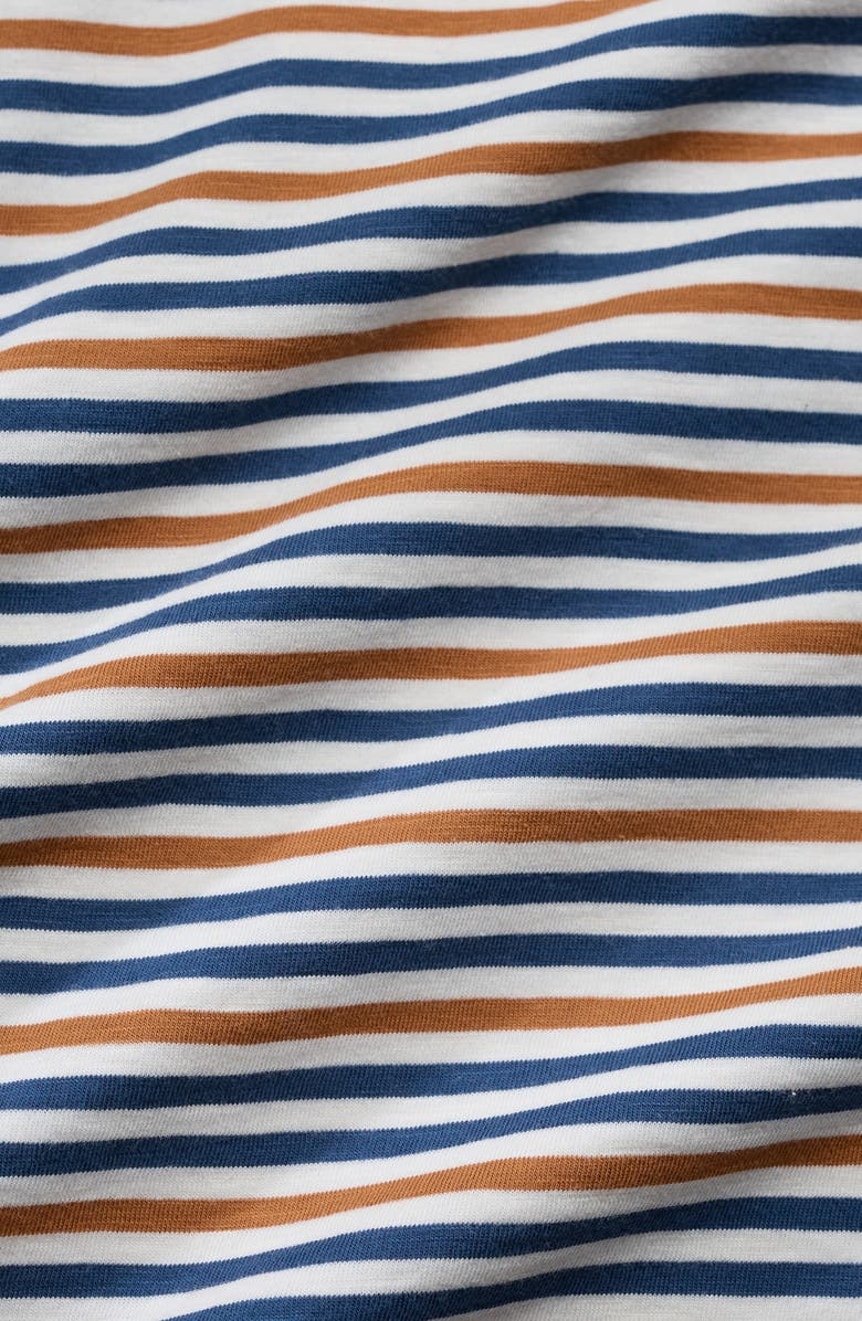 Seasalt Cornwall Copseland Stripe Organic Cotton T-Shirt, Alternate, color, Pellitras Basket Chalk