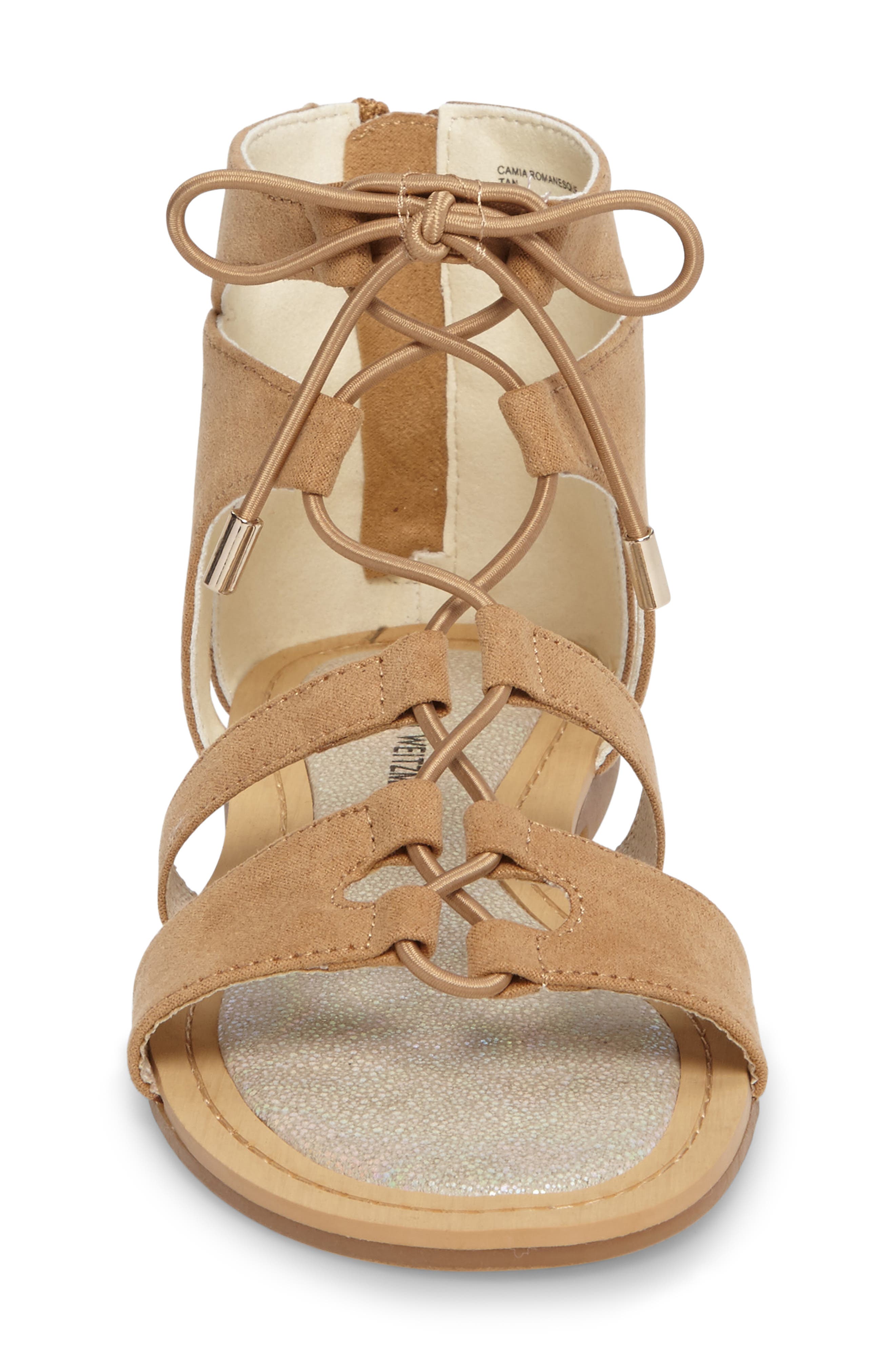Stuart Weitzman Camia Romanesque Sandal, Alternate, color, 