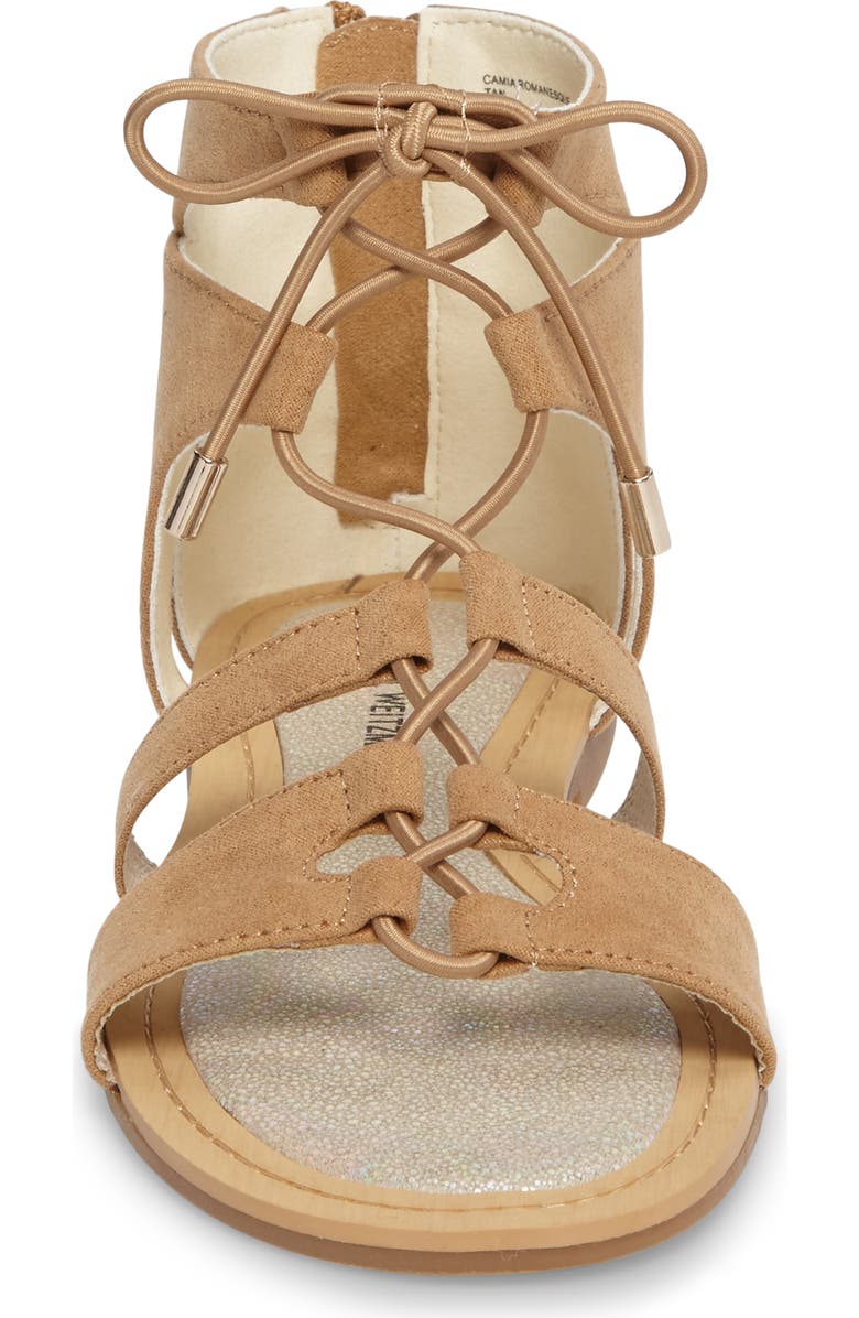 Stuart Weitzman Camia Romanesque Sandal, Alternate, color,