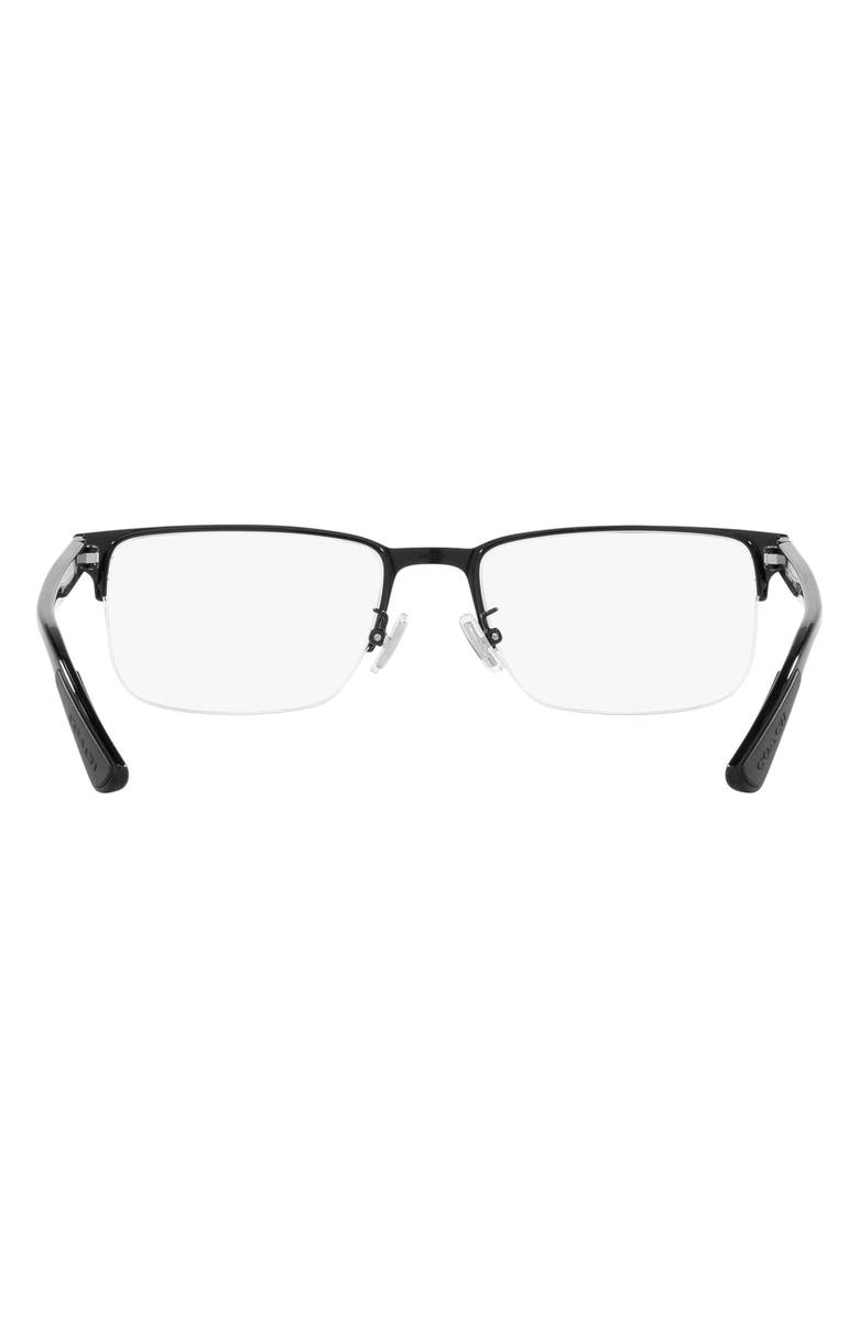 COACH 56mm Rectangular Optical Glasses, Alternate, color,