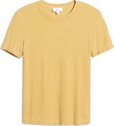 AG Women's Gray Boy Ribbed T-Shirt