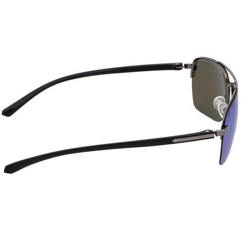 Simplify Lennox Polarized Sunglasses In Gunmetal/blue