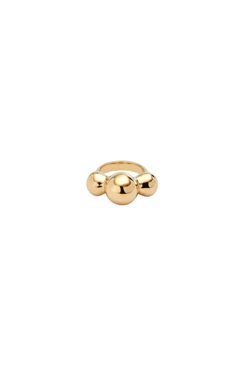 Core Trio Ring, Main, color, Gold