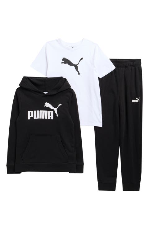 Kids' Logo Fleece Hoodie, T-Shirt & Joggers Set (Big Kid)