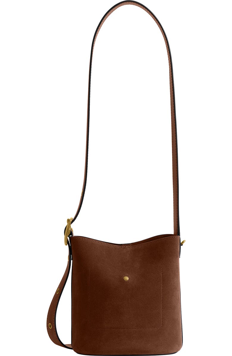 COACH Bleecker Suede Crossbody Bag, Alternate, color, B4/ Warm Brown