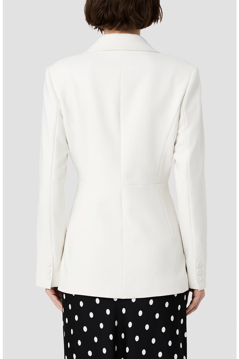 Azra Cinched One-Button Blazer, Alternate, color, PORCELAIN MULTI