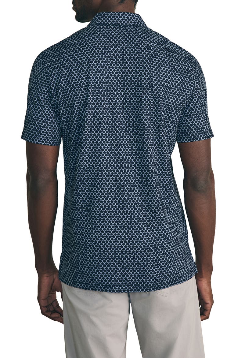 Movement Pima Cotton Blend Piqué Polo, Alternate, color, MIDNIGHT FISHSCALE