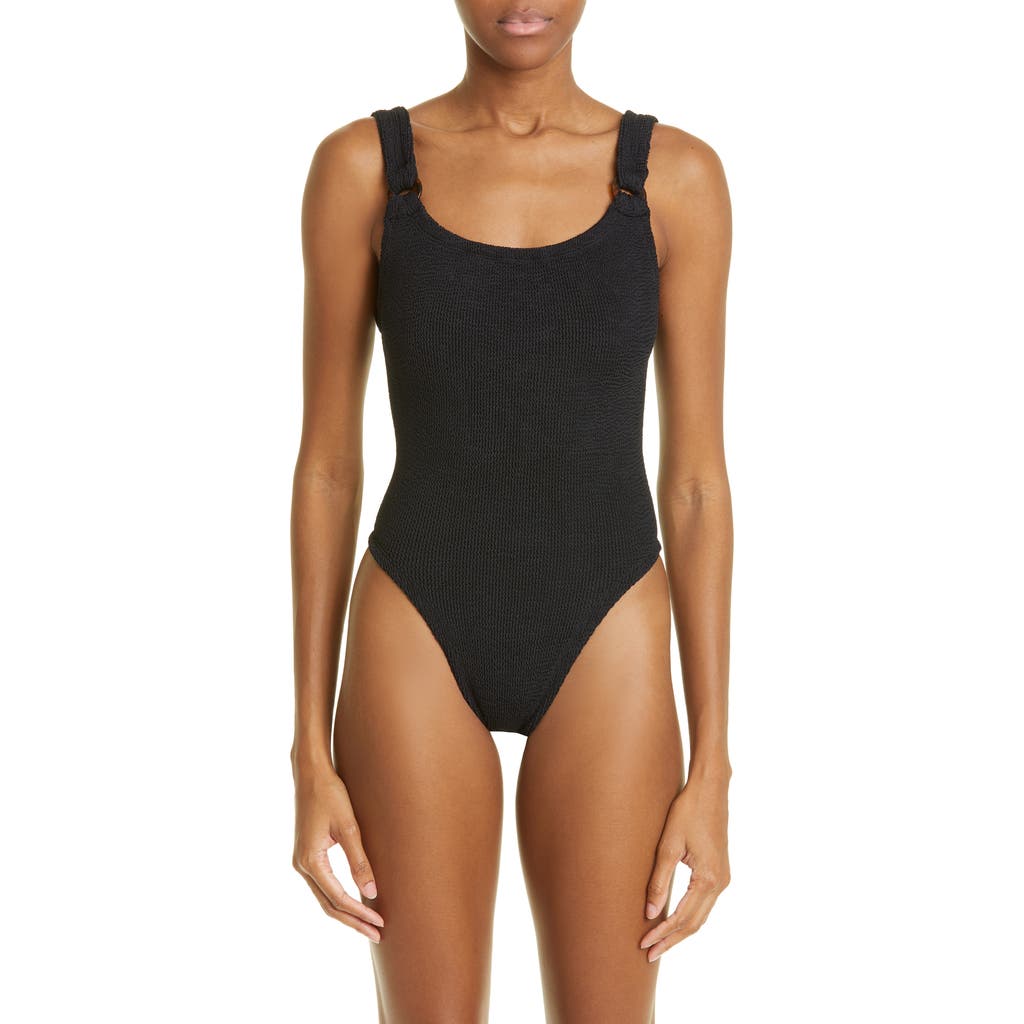 Hunza G Domino One-Piece Swimsuit in Black  product