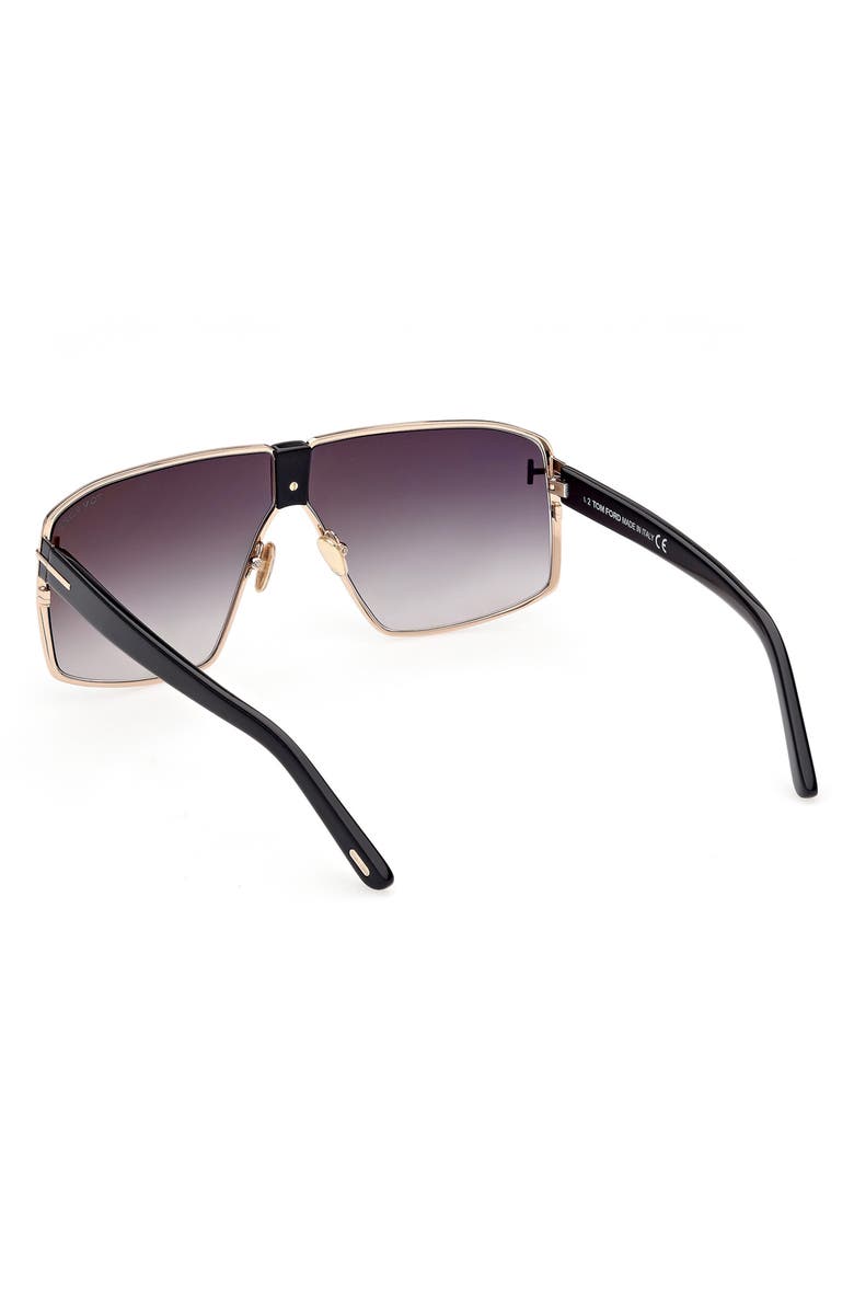 TOM FORD 66mm Gradient Shield Sunglasses, Alternate, color, 