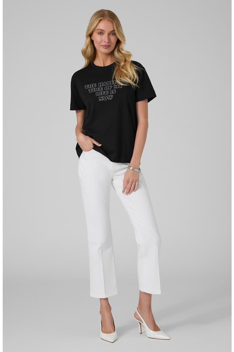 x Marilyn Monroe Embellished Slogan Graphic Tee, Alternate, color, JBLACK-BLACK