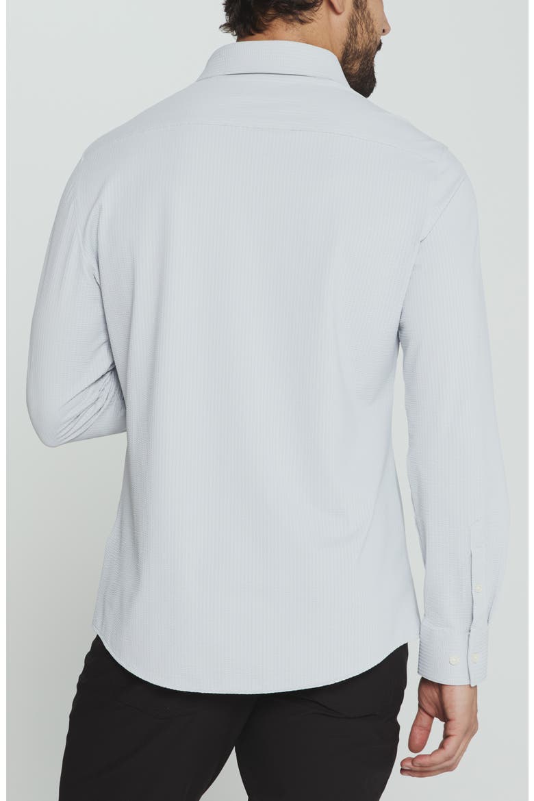 Ferris Seersucker Button-Up Shirt, Alternate, color, PLATINUM