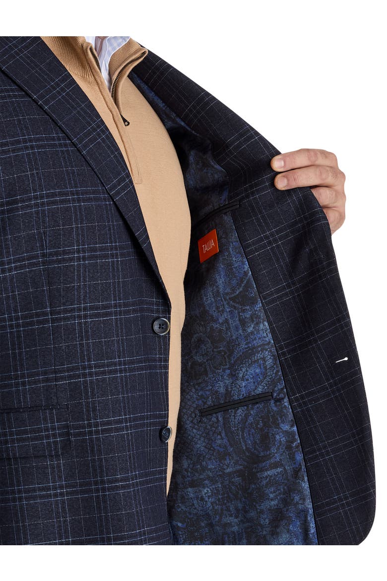 Big & Tall Patterned Sport Coat, Alternate, color, NAVY