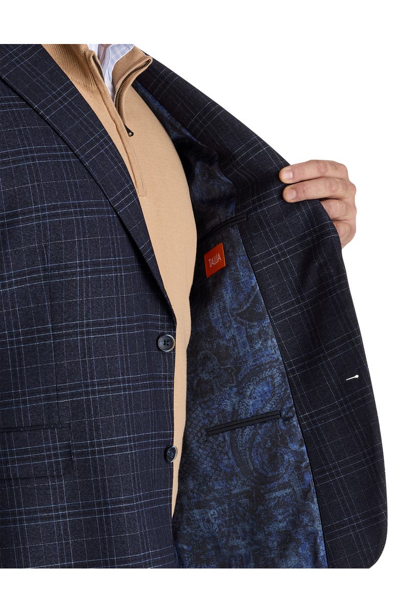Tallia Big & Tall Patterned Sport Coat, Alternate, color, Navy