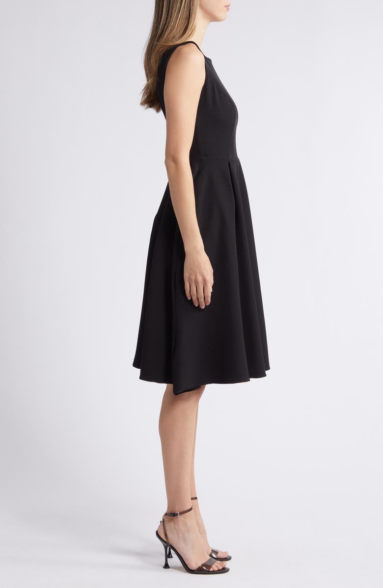 NIKKI LUND Clara Bateau Neck Dress, Alternate, color, Black