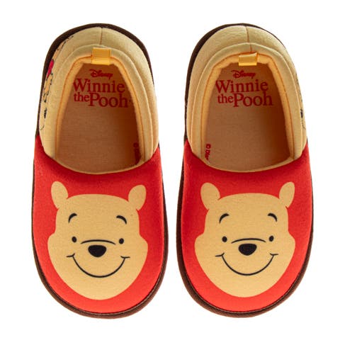 Winnie the Pooh Kids' Slippers - Plush, Warm, and Soft House Shoes (Toddler/Little Kid)