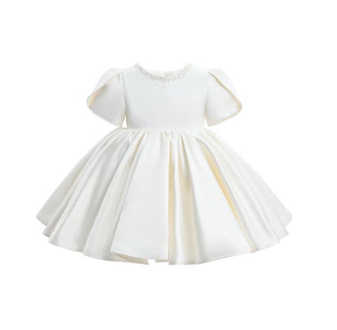 Suncrestia Pearl-Accented Occasion Dress