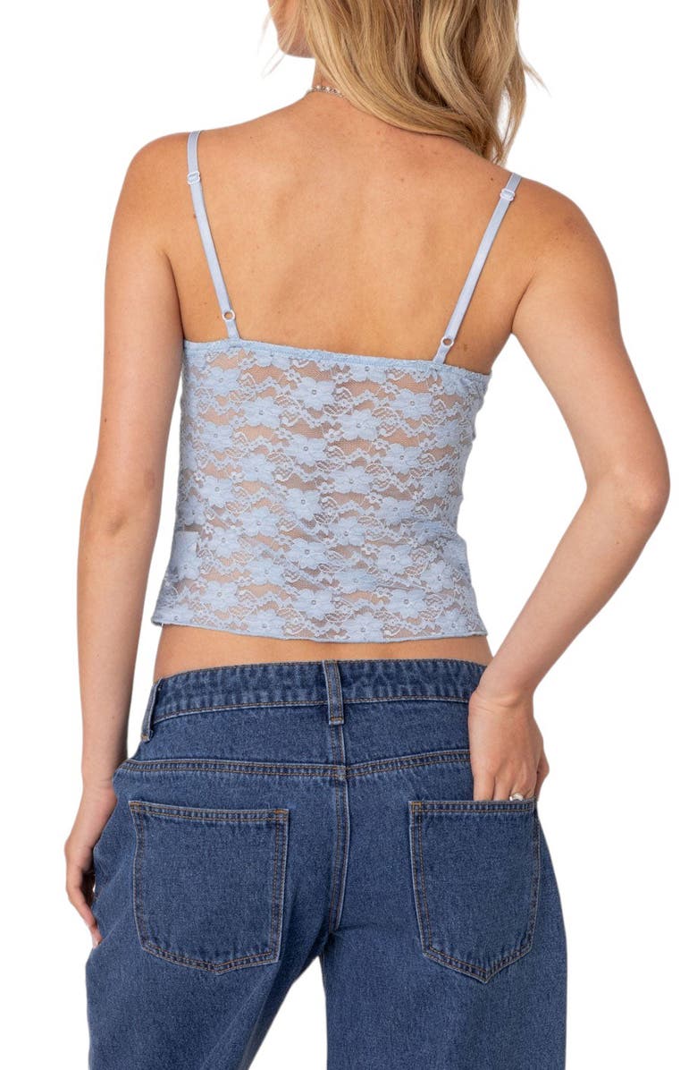 EDIKTED Eira Lace Camisole, Alternate, color, Light-Blue
