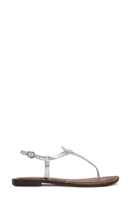 Sam Edelman Gigi Thong Sandal Soft Silver Metallic In Silver 48