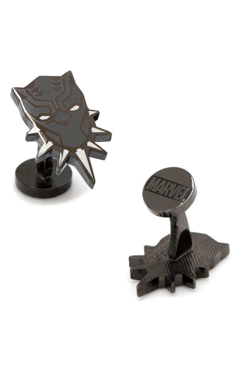 Cufflinks, Inc. Black Panther Cuff Links, Alternate, color, Black