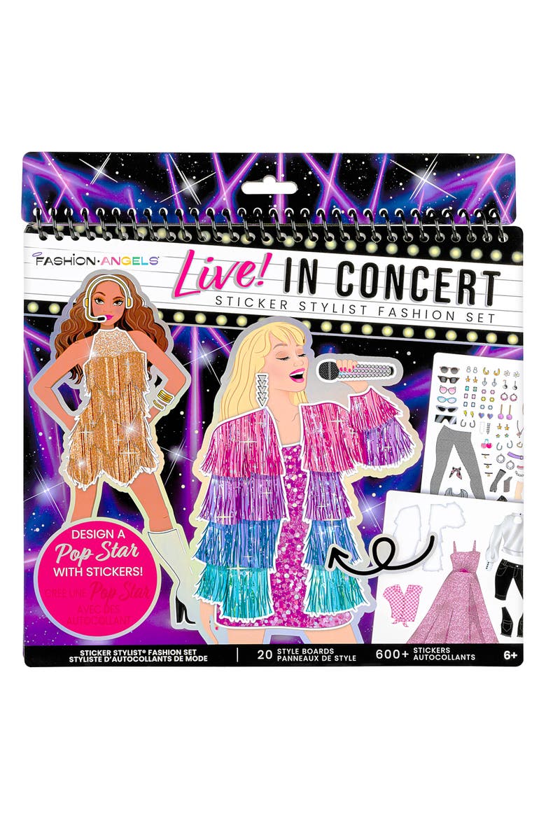Sticker Stylist Fashion Set, Live in Concert, DIY Craft Kit, Alternate, color, Multicolored