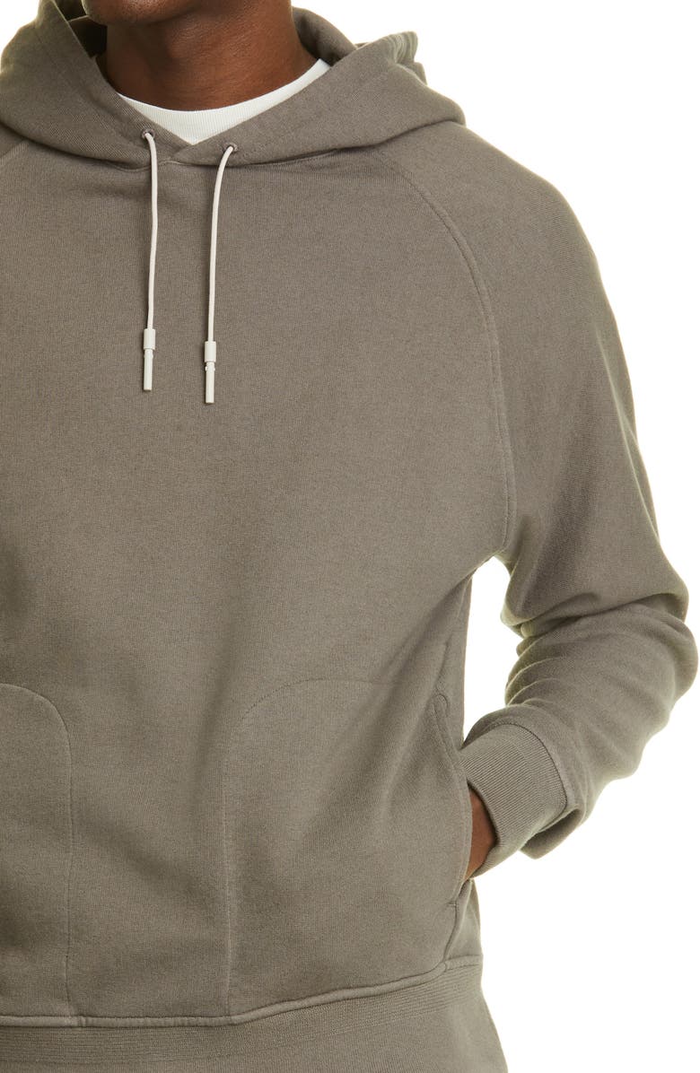 ZEGNA Cotton & Cashmere Hooded Sweatshirt, Alternate, color, 