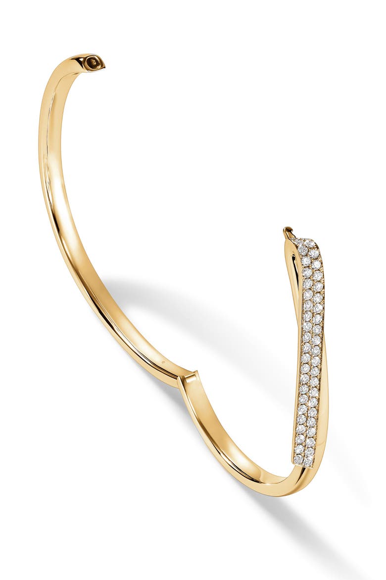 INSIDE/OUT 18K Gold Diamond Flip Bangle, 0.80ct., Alternate, color, YELLOW GOLD