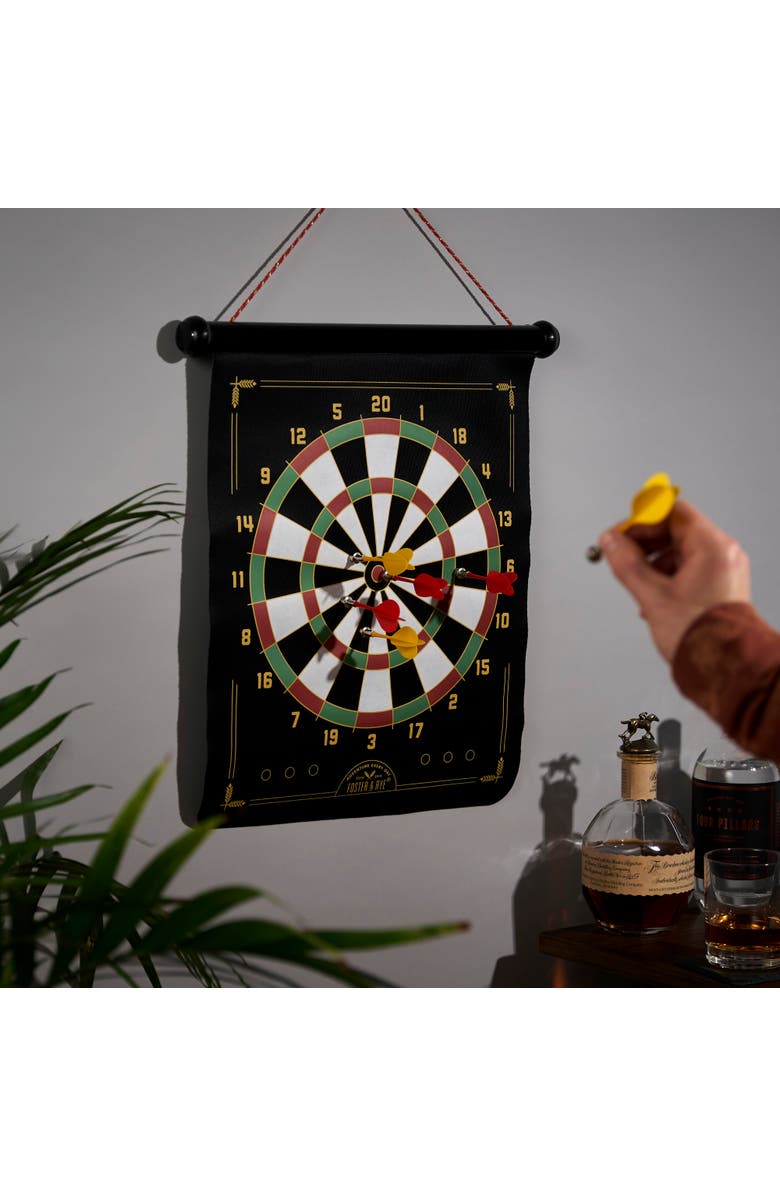 Foster & Rye Magnetic Dart Board, Alternate, color, Black