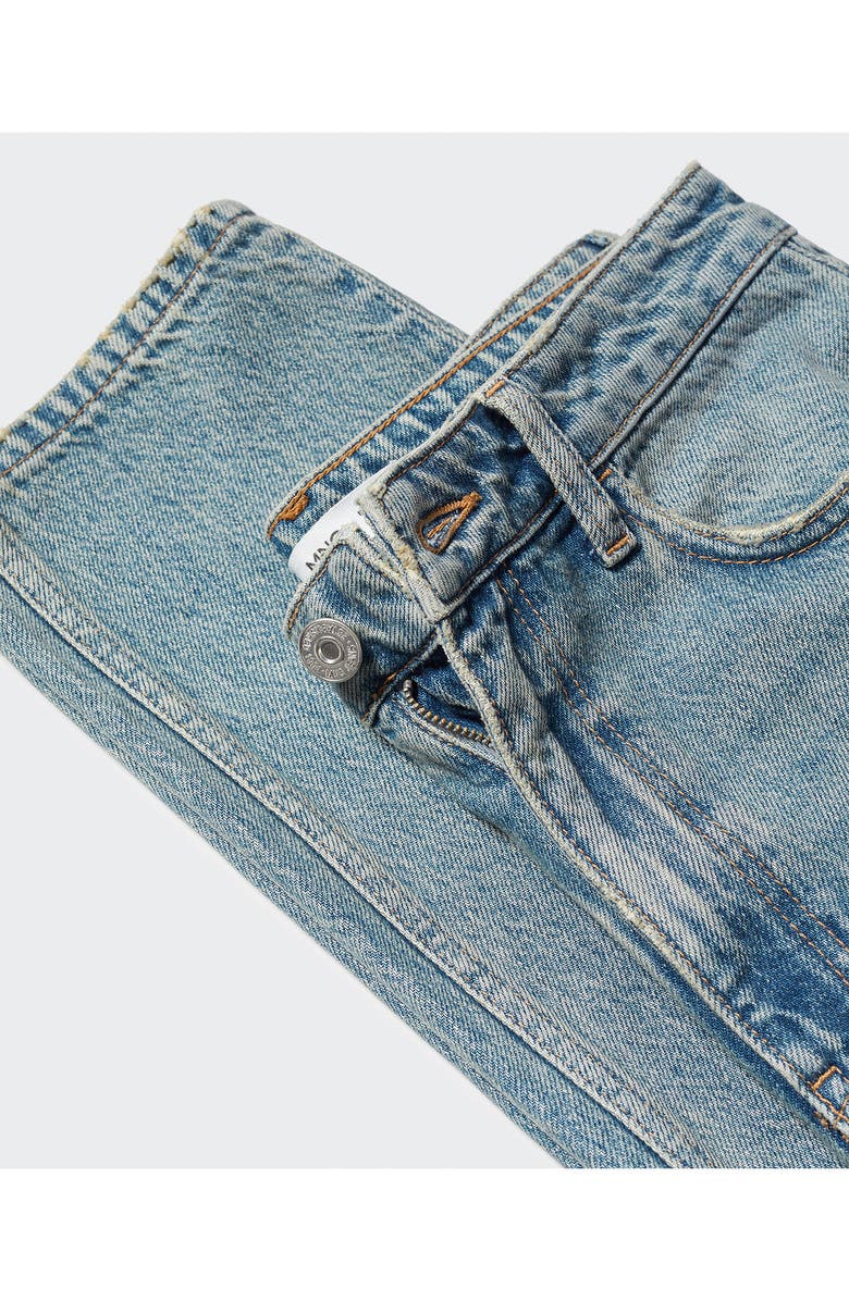 MANGO High Waist Ankle Mom Jeans, Alternate, color,