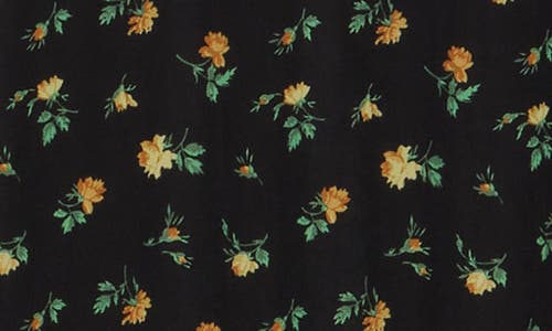 Shop Afrm Los Angeles Marni Turtleneck Long Sleeve Mesh Dress In Scatter Floral