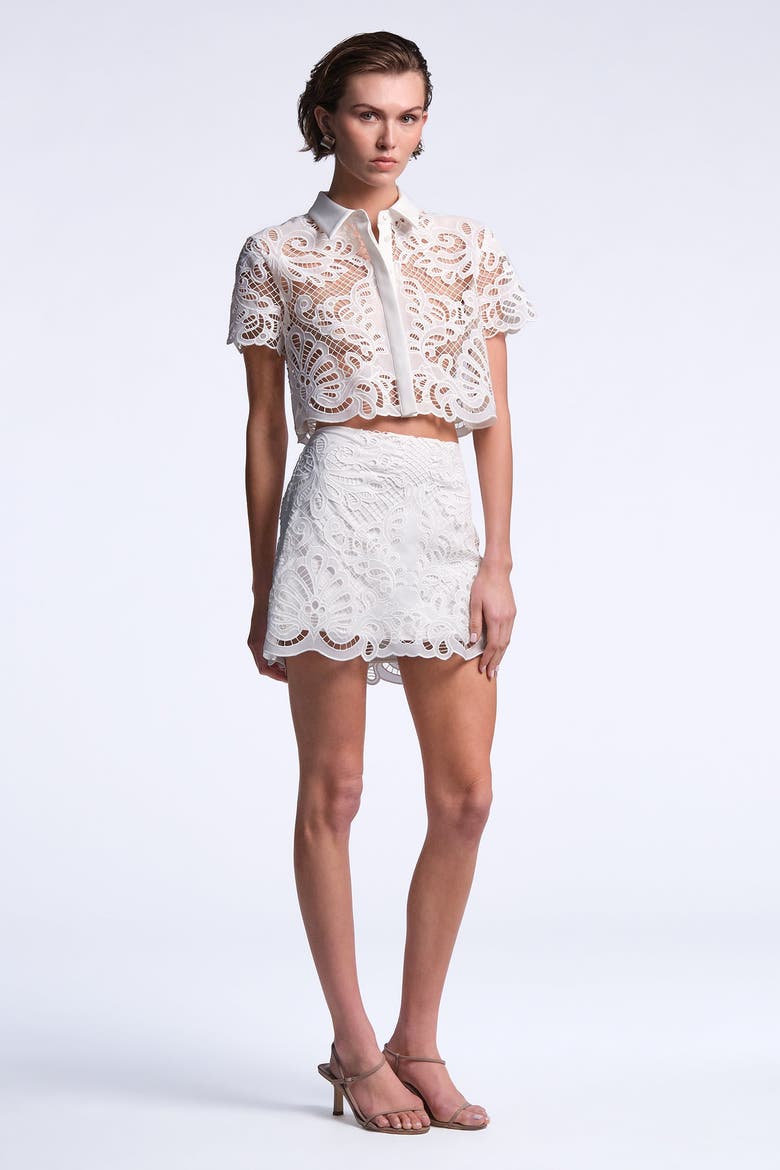 Madeline Skirt, Alternate, color, White