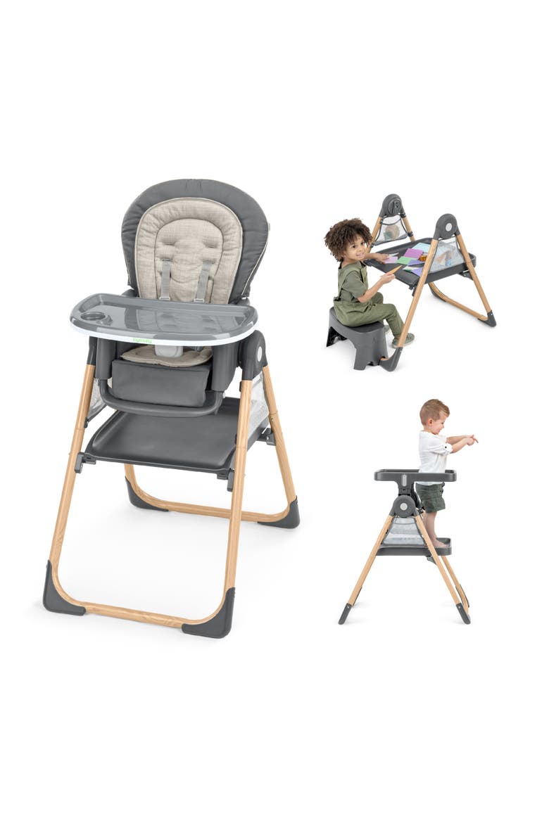 Proper Positioner Create Up! Multi-Mode Folding High Chair, Main, color, GREY