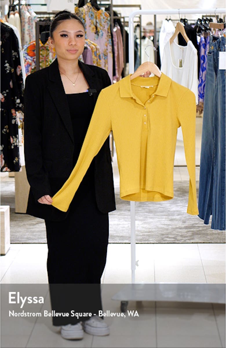 Rib Long Sleeve Polo, sales video thumbnail