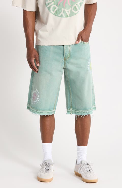Sol Raw Hem Denim Shorts