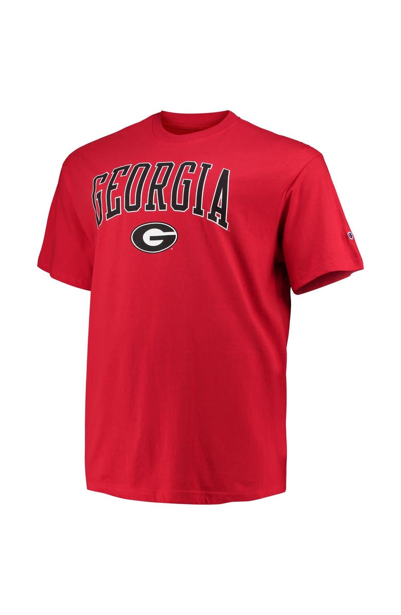 Champion Men's Champion Red Georgia Bulldogs Big & Tall Arch Over Wordmark T-Shirt, Alternate, color, 