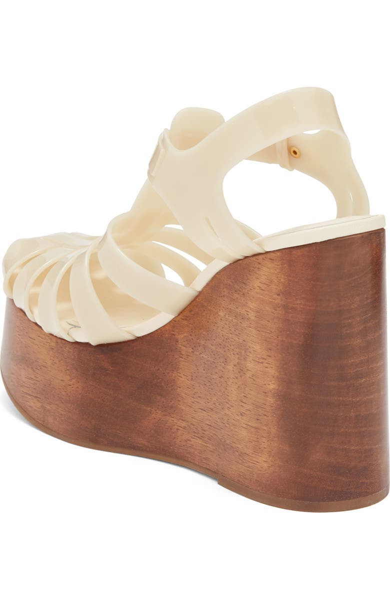 FARM Rio Fisherman Jelly Wedge Sandal, Alternate, color, Ivory