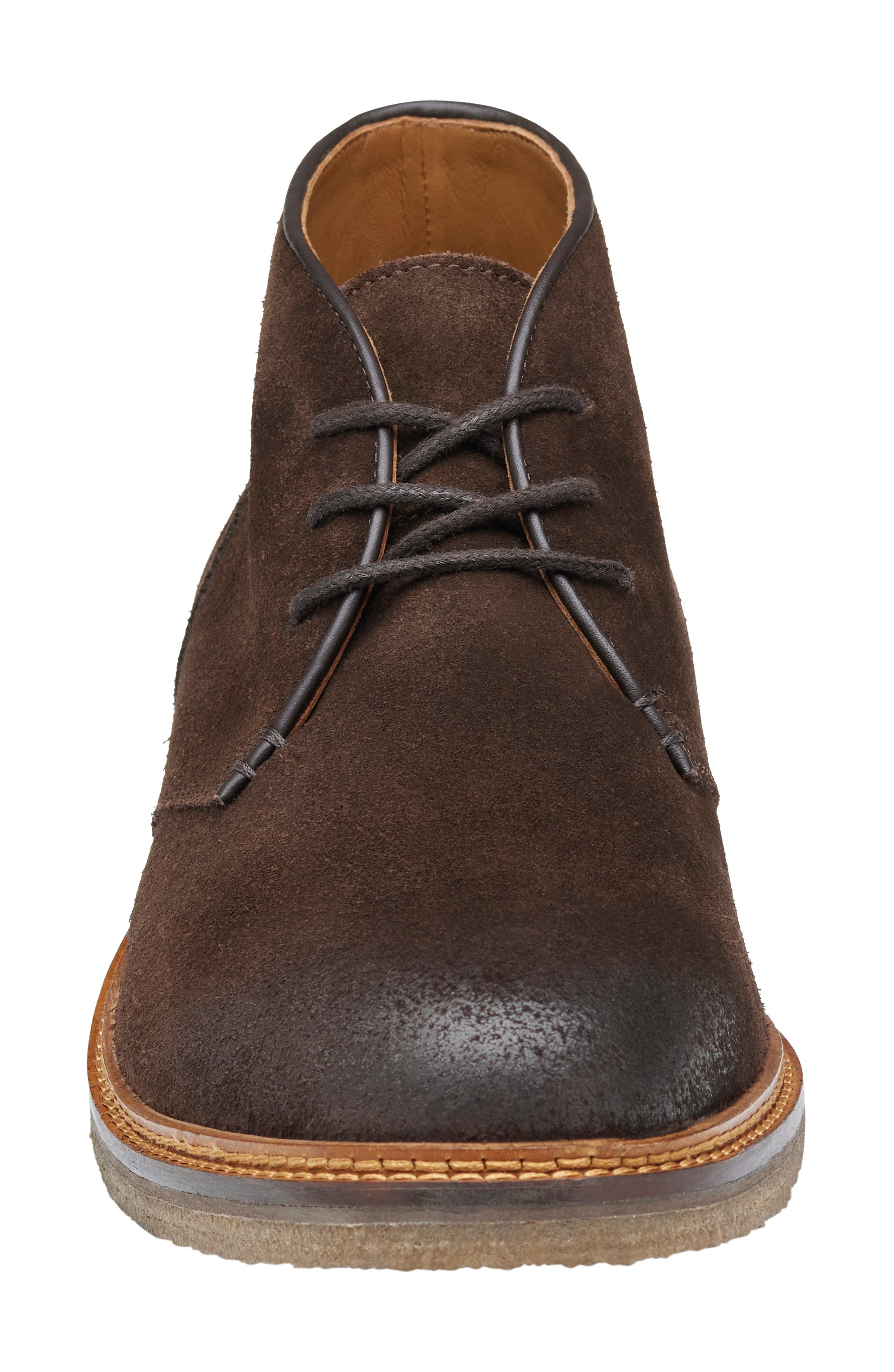 Johnston & Murphy Calder Oiled Suede Chukka Boot, Alternate, color, Brown Oiled Suede
