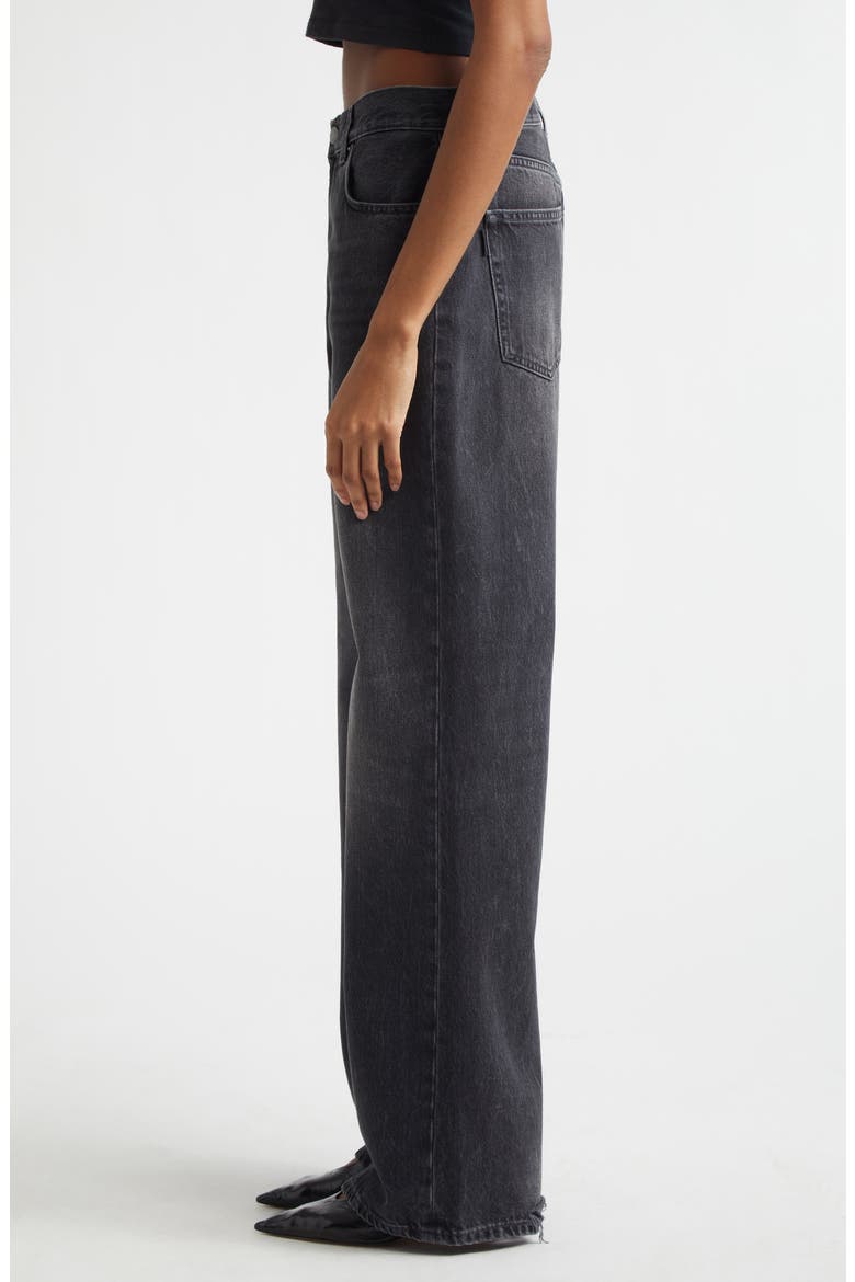 Korea High Waist Straight Leg Jeans, Alternate, color, AUTHENTIC BLACK WASH
