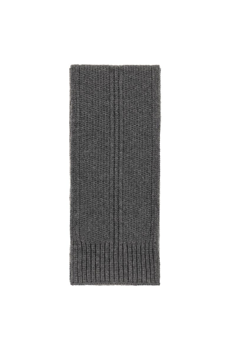 Echo Chunky Rib Scarf, Alternate, color, Charcoal