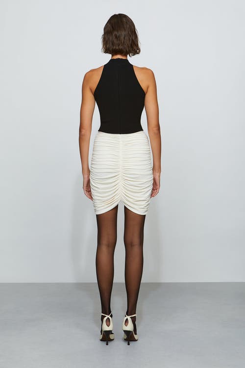 Et Ochs Atticus Knit Combo Mini Dress In Multi