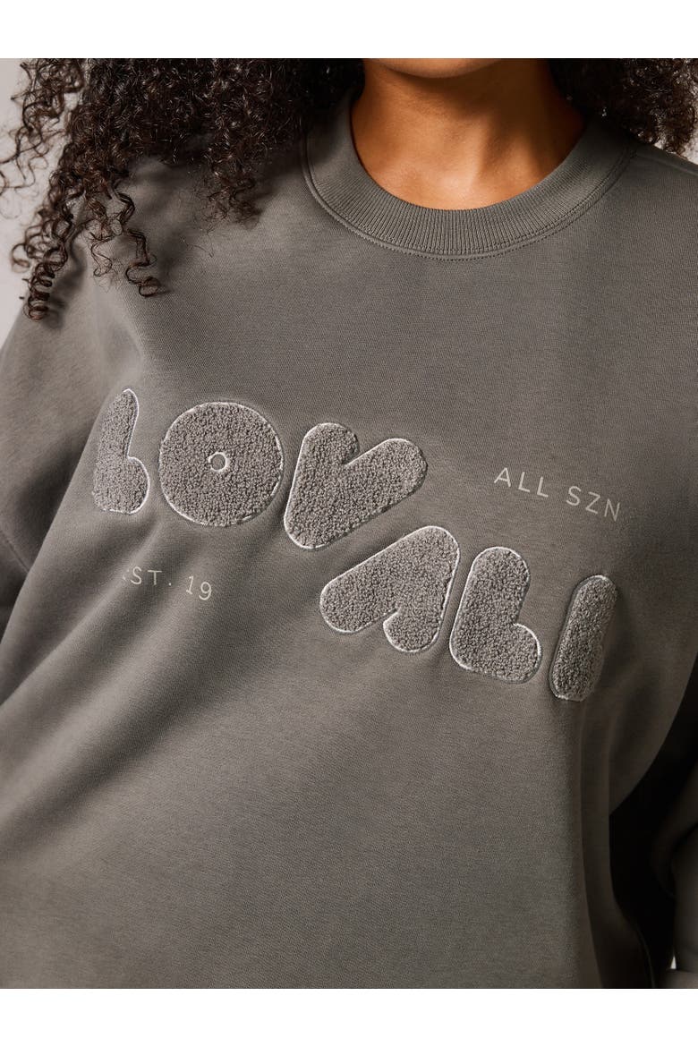 ALL SZN Oversized Sweatshirt, Alternate, color, Slate Green