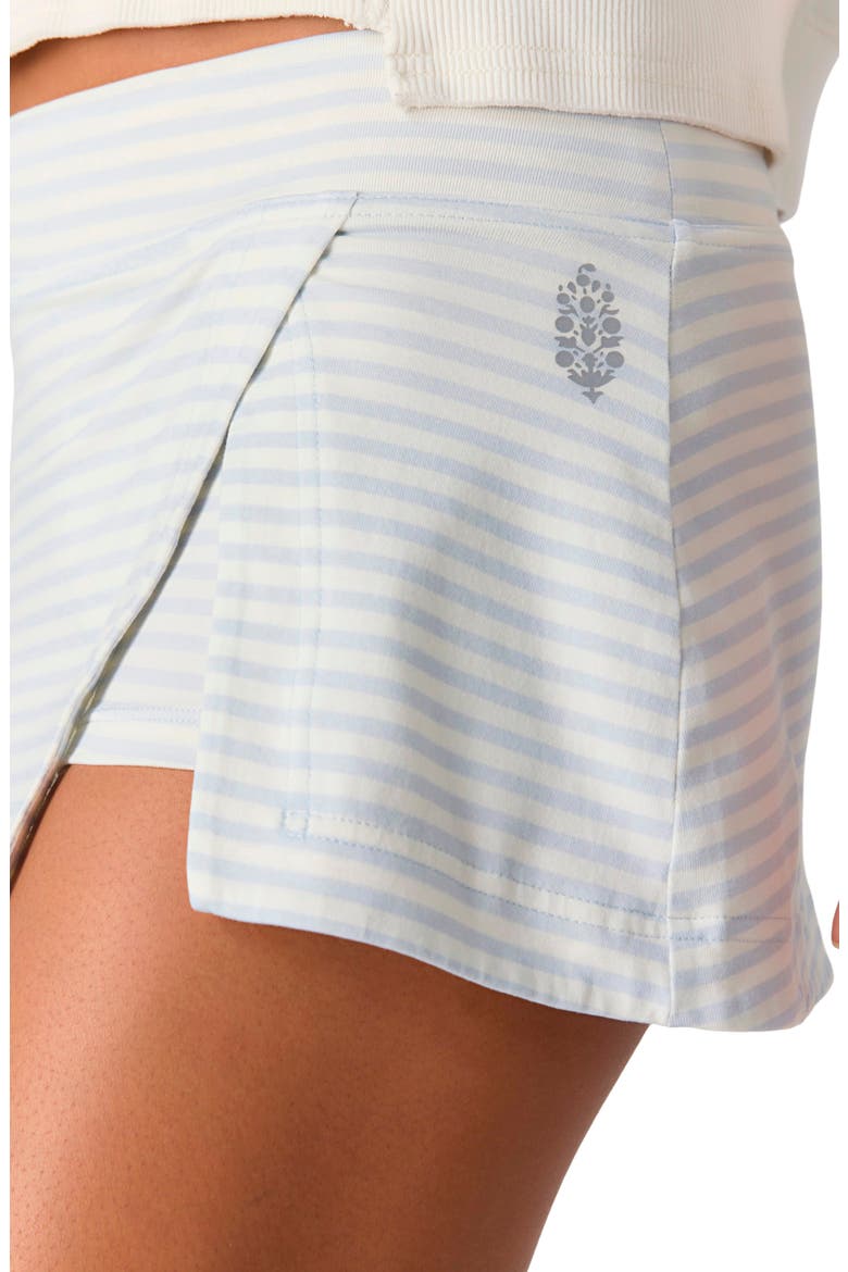 FP Movement Hot Shot Print Skort, Alternate, color, COURT STRIPE SLATE
