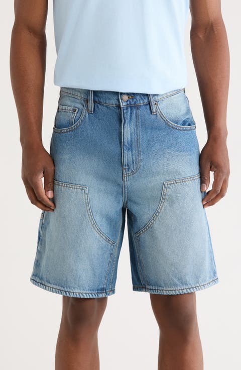 Loose Denim Carpenter Shorts