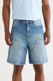 Loose Denim Carpenter Shorts
