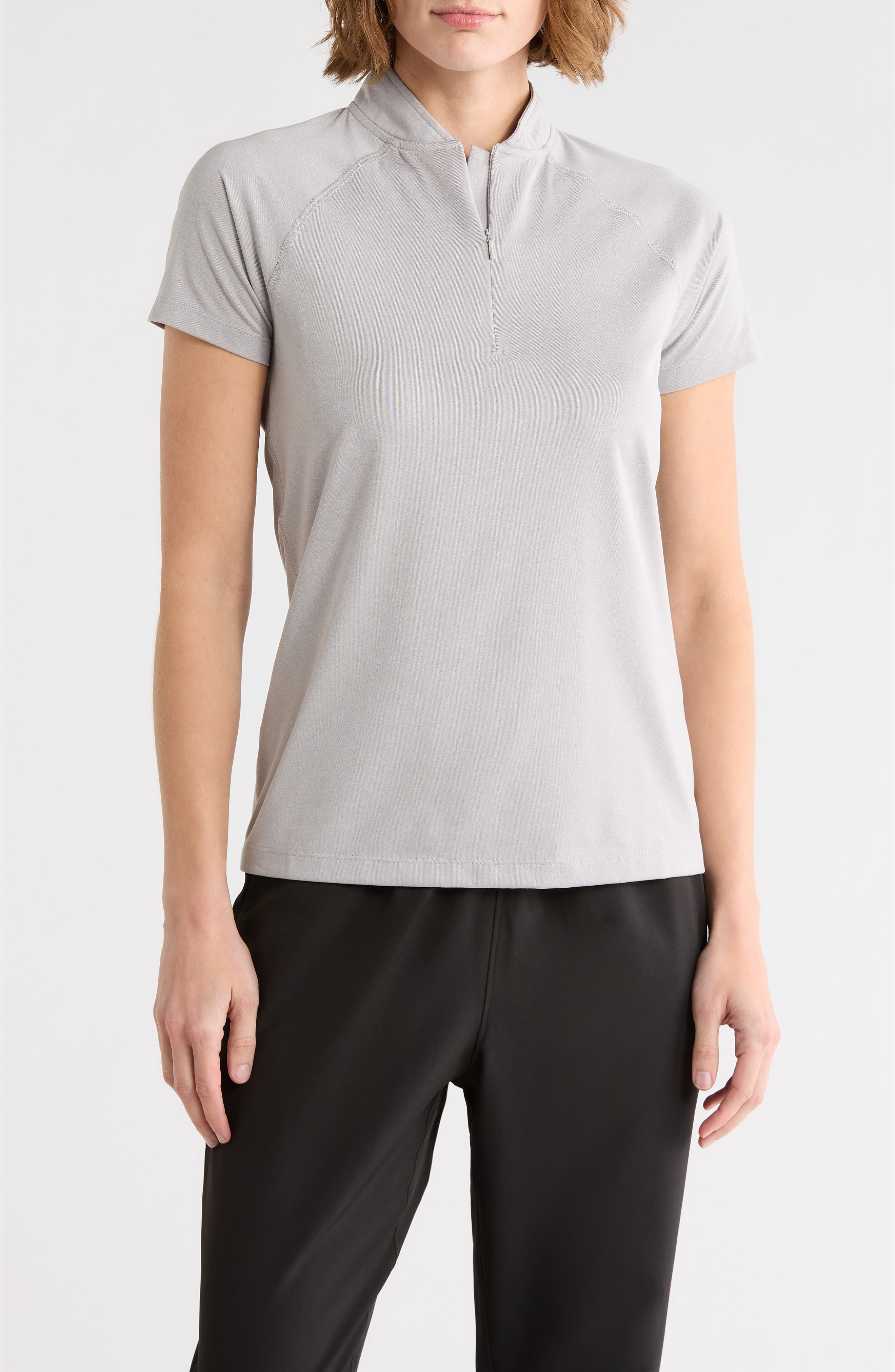 Swannies Quinn Half Zip Knit Polo