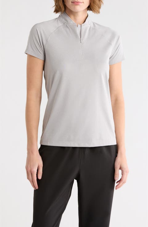 Quinn Half Zip Knit Polo