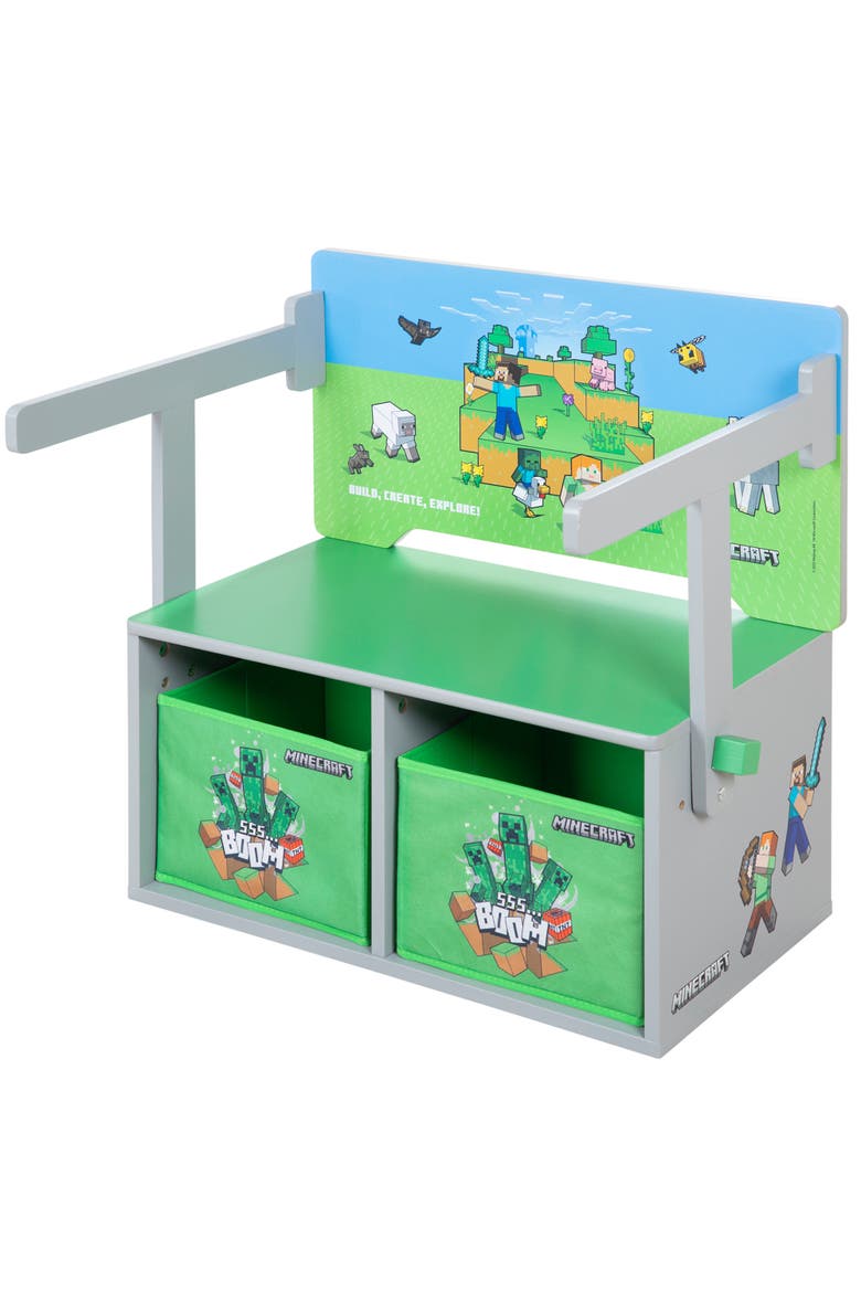 2In1 Bench & Table Wooden Seating Converts To Play Desk, Main, color, Multicolored