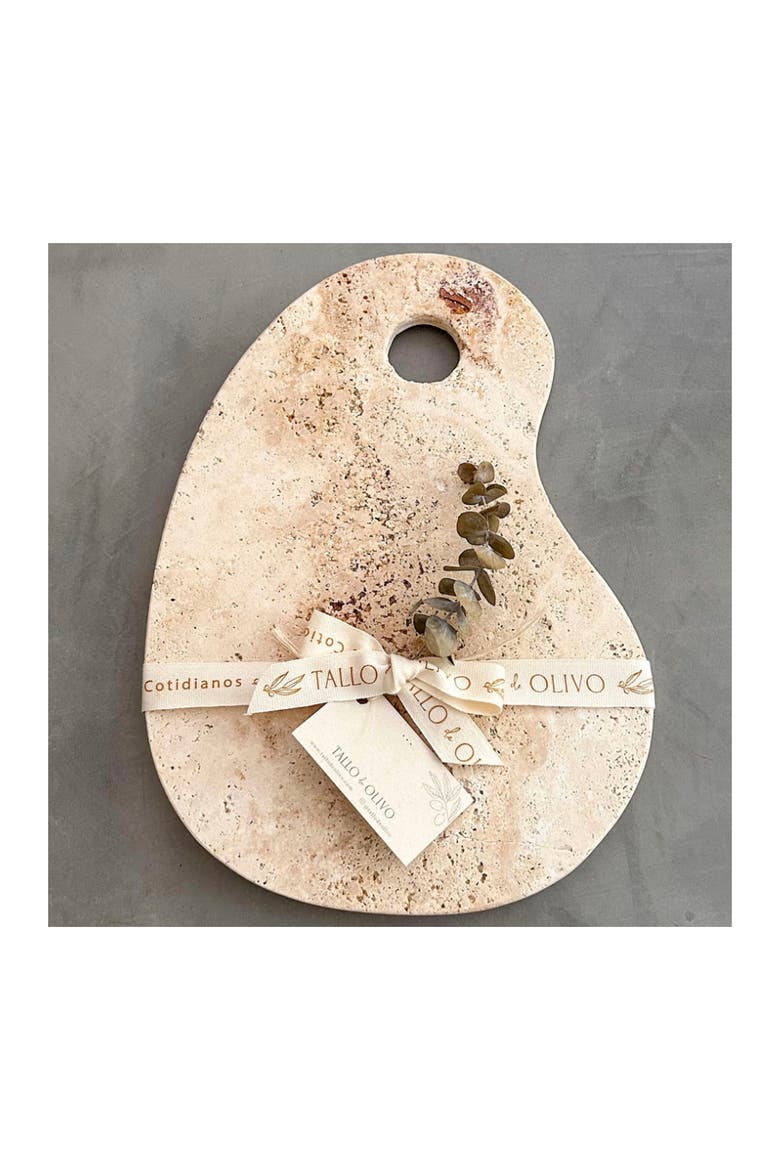 Marble Cheese Board, Alternate, color, Cream