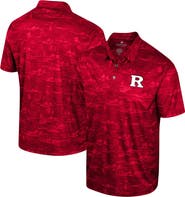 COLOSSEUM Men's Colosseum Scarlet Rutgers Scarlet Knights Daly Print Polo
