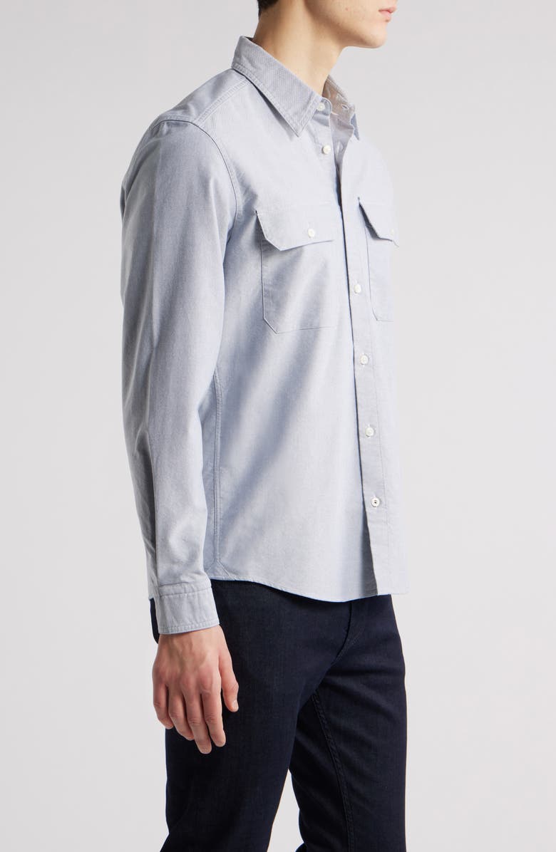 BOSS Liam Kent Regular Fit Button-Up Shirt, Alternate, color, Medium Blue